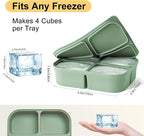 Ice Cube Tray 2 Pack – Stackable Large Silicone Ice Cube Freezer Molds & Easy - Image 2