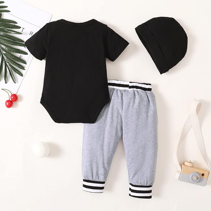 Renotemy Newborn Infant Baby Boy Clothes Outfits New to The Crew Outfits Long - Image 4