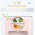 Stainless Steel Suction Plates for Toddlers, Non Toxic Non Slip Portion Control - Image 2
