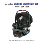 Graco Modes Nest DLX Travel System, 3-in1 Modular Baby Carseat Stroller Combo - Image 5