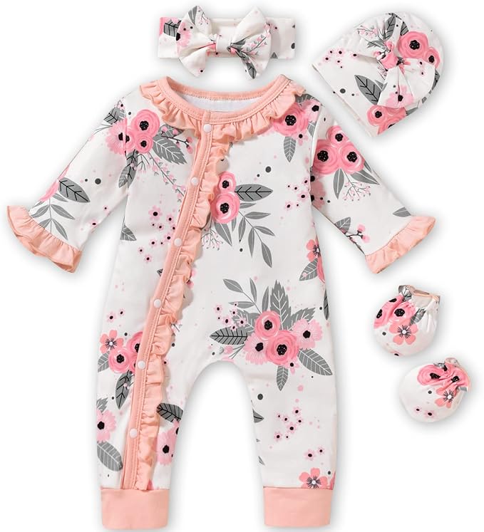 Aalizzwell Baby Girls Romper Outfit Fall Winter Clothes by Aalizzwell
