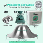 Silver Nipple Shields for Breastfeeding Newborn & A Breastfeeding Essential by - Image 5
