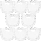 Lictin 8-Pack Muslin Baby Bibs by Lictin