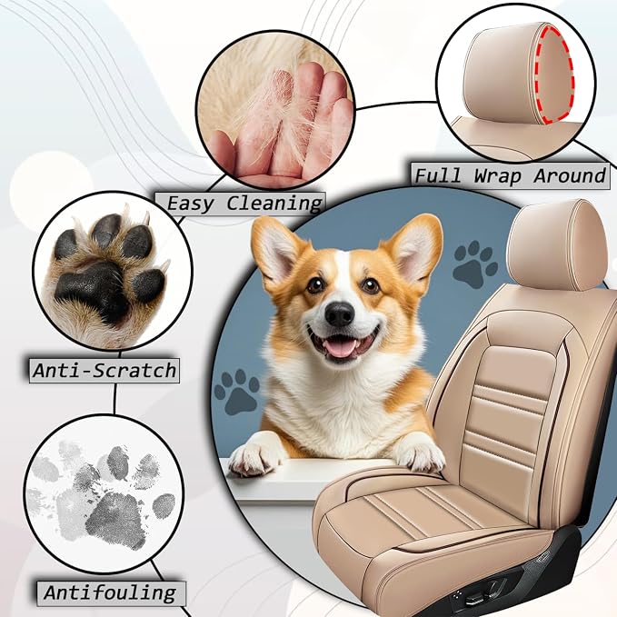 Car Seat Covers for Infiniti g37 2008-2013 | 5-Seats Seat Covers, Waterproof - Image 9