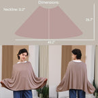 Multi-use Nursing Cover for Breastfeeding, 360°Full Coverage Nursing Poncho - Image 3