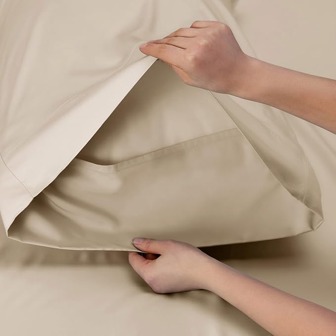 Bedsure Queen Sheets, Rayon Derived from Bamboo, Queen Cooling Sheet Set - Image 5