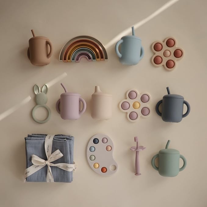 mushie 100% Silicone Training Cup & Straw - Image 7