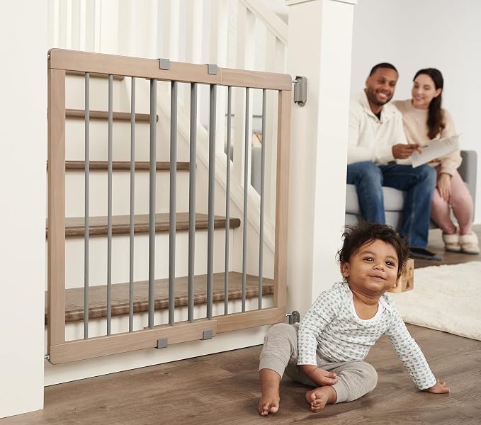 Regalo Heritage and Home Wooden Extra Wide Stairway and Hallway Walk Through by Regalo