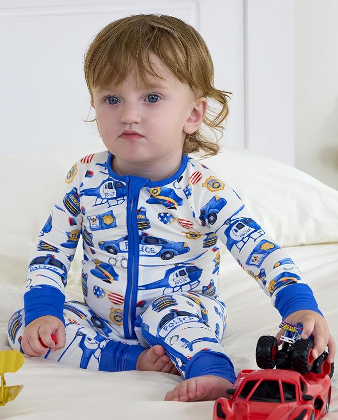 Bamboo Viscose Baby Convertible Footie Pajama, Zipper Pajamas - Image 6