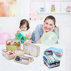 TSA Approved 5-Piece Diaper Bag Organizer Pouch Set Clear Waterproof TPU Kids - Image 7