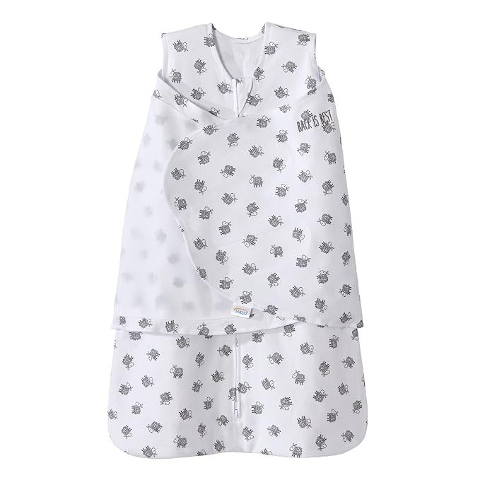 HALO 100% Cotton Sleepsack Swaddle, 3-Way Adjustable Wearable Blanket, TOG 1.5 by HALO