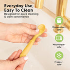 KeaBabies Silicone Baby Spoons, Self Feeding 6-12 months - Image 6