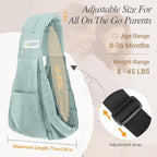 Baby Sling Carrier for Newborn to Toddler, Cozy Wearing Baby Wrap Carrier - Image 4
