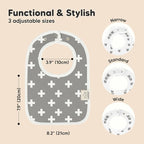 KeaBabies 8-Pack Organic Baby Bibs - Image 2