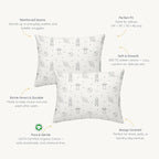 Makemake Organics Organic Toddler Pillowcase GOTS Certified Organic Cotton - Image 3