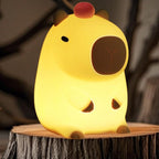 Capybara Night Light, Cute Tangerine LED Squishy Novelty Animal Night Lamp - Image 9