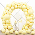 90pack Pastel Yellow Balloons Different Size 18/12/10/5 Inch Pastel Yellow by Voircoloria