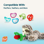 RaZbaby JollyPop Pacifier, Holder w/Detachable Baby Pacifier, Stuffed Animal - Image 8