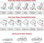 FREESOO Car Seat Covers Full Set, Leather Seat Covers - Image 4
