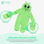 Cuddle Club Fleece Baby Bunting Bodysuit - Image 3