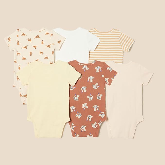 Amazon Essentials Unisex Toddlers and Babies’ Short-Sleeve Bodysuits - Image 3