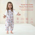 WONDAY Toddler Sleep Sack with Feet, 0.5 Tog Sleeping Sacks - Image 3