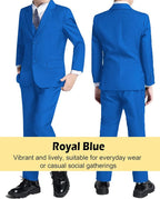 Boys’ Formal Suit 5 Piece Set, Toddler Tuxedos - Image 3