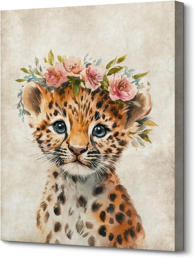Nursery Wall Decor Lovely Baby Leopard - Image 7