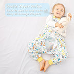 WONDAY Toddler Sleep Sack with Feet, 0.5 Tog Sleeping Sacks - Image 4