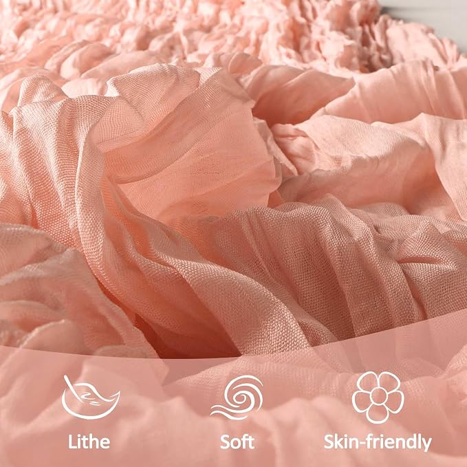 12 Pack Blush Pink Cheesecloth Table Runner 10Ft Gauze Cheese Cloth Table - Image 5