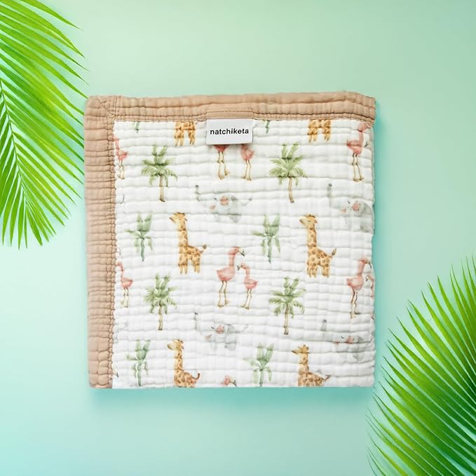 Organic Cotton Muslin Baby Blanket - Image 2