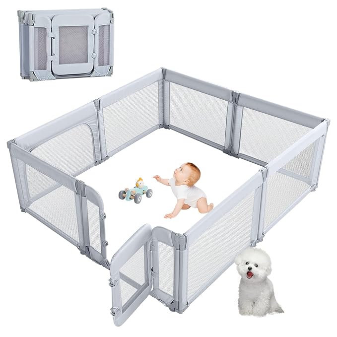 Baby Playpen, Large Play Pen for Babies and Toddlers by COSOLA