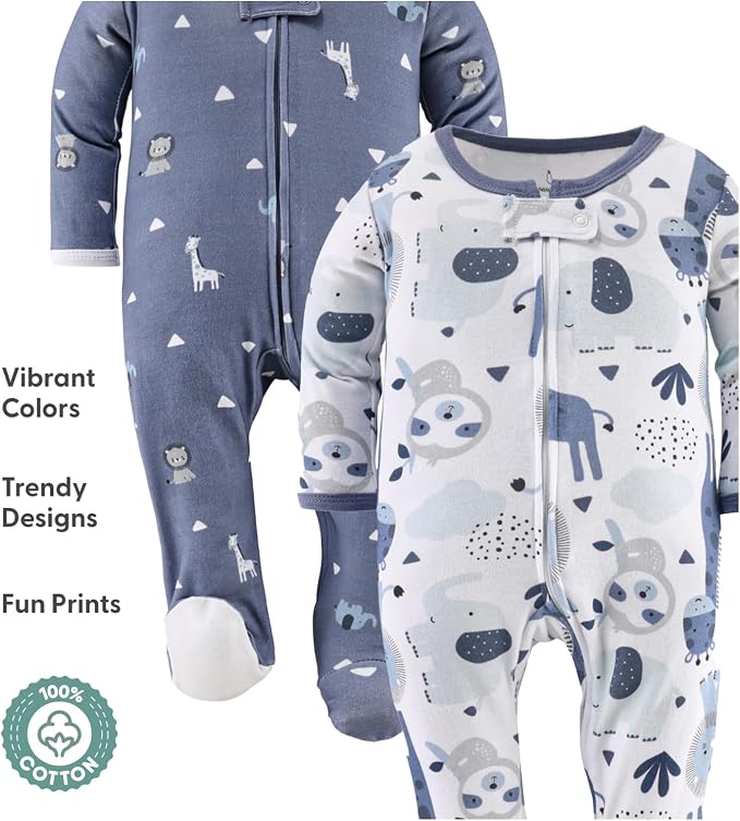 The Peanutshell Baby Sleepers for Boys Set of 3 - Image 3