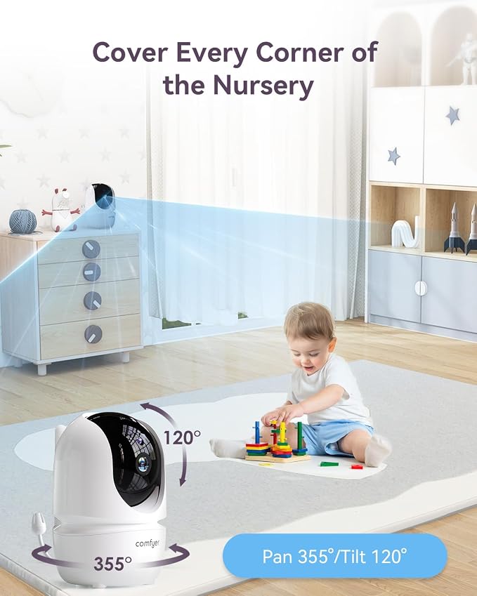 7" Split-Screen Baby Monitor - Image 6