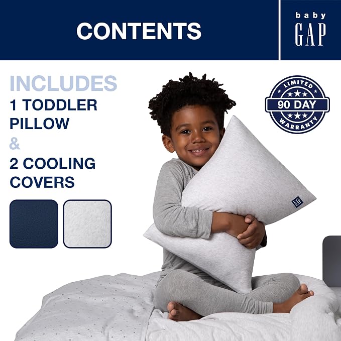 Delta Children Gap babyGap Memory Foam Toddler Pillow - Image 5