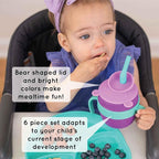 Easy Learn Drink and Snack Set – Baby + Toddler Silicone Learning Cup & Snack - Image 8
