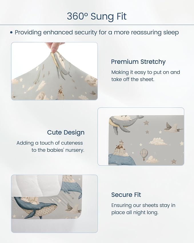 Premium Fitted Baby Boy Crib Sheets - Image 8