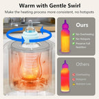 Swirlable Baby Bottle Warmer 3 Mins Fast Bottle Warmer 9 in 1 Bottle Warmer - Image 2