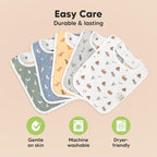 KeaBabies 8-Pack Organic Baby Bibs - Image 7