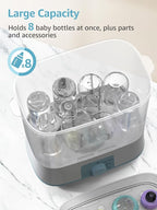 GROWNSY Adjustable 3 in 1 Large Bottle Sterilizer and Dryer, Electric Steam - Image 5