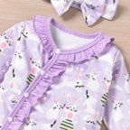 Aalizzwell Baby Girls Romper Outfit Fall Winter Clothes - Image 4