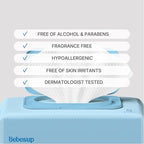 BEBESUP-Korea’s #1 Sensitive Baby Wipes -Hypoallergenic Water-based Unscented - Image 5