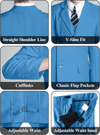 Boys' 5 Piece Formal Suit Set - Image 5