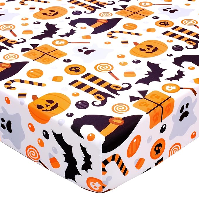 UOMNY Halloween Pumpkin Crib Sheet by UOMNY