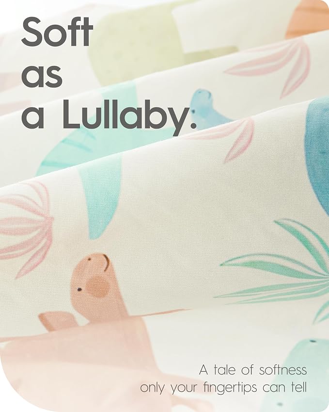 Dinosaur Crib Sheets for Boys, Premium Soft Crib Mattress Fitted Sheet - Image 5