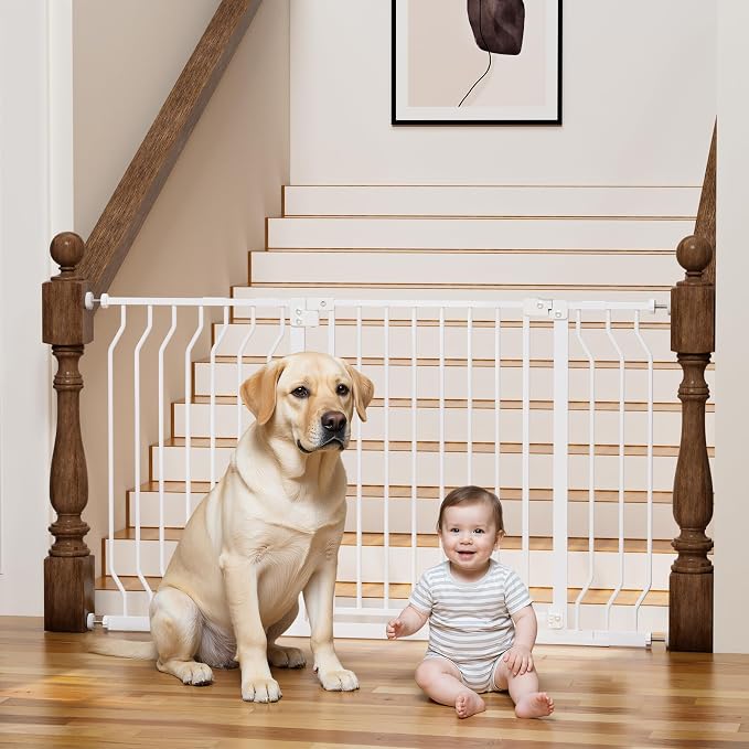 29-53" Baby Gate for Stairs, Baby Safety Essentials, Auto Close Gate for by Mutak
