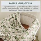 Pobibaby Premium Baby Blanket, Soft Stretchy Quilt - Image 3
