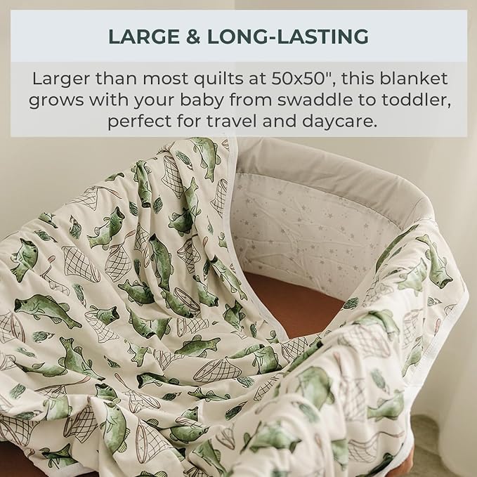 Pobibaby Premium Baby Blanket, Soft Stretchy Quilt - Image 3