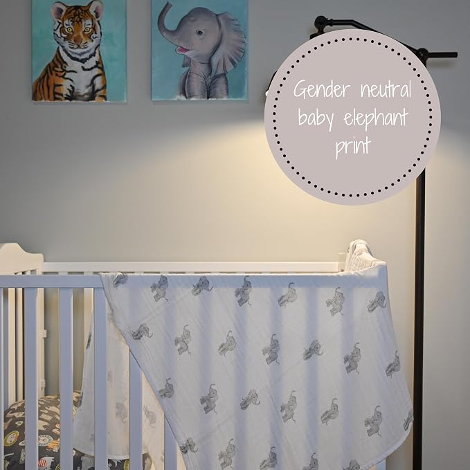 LollyBanks Muslin Swaddle Blankets, Large 47 x 47 Inches Baby Blanket - Image 6