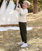 GFQLONG 2/3 Pack Toddler Pants Sweatpants Boys Cotton Joggers, Athletic Pull on - Image 3